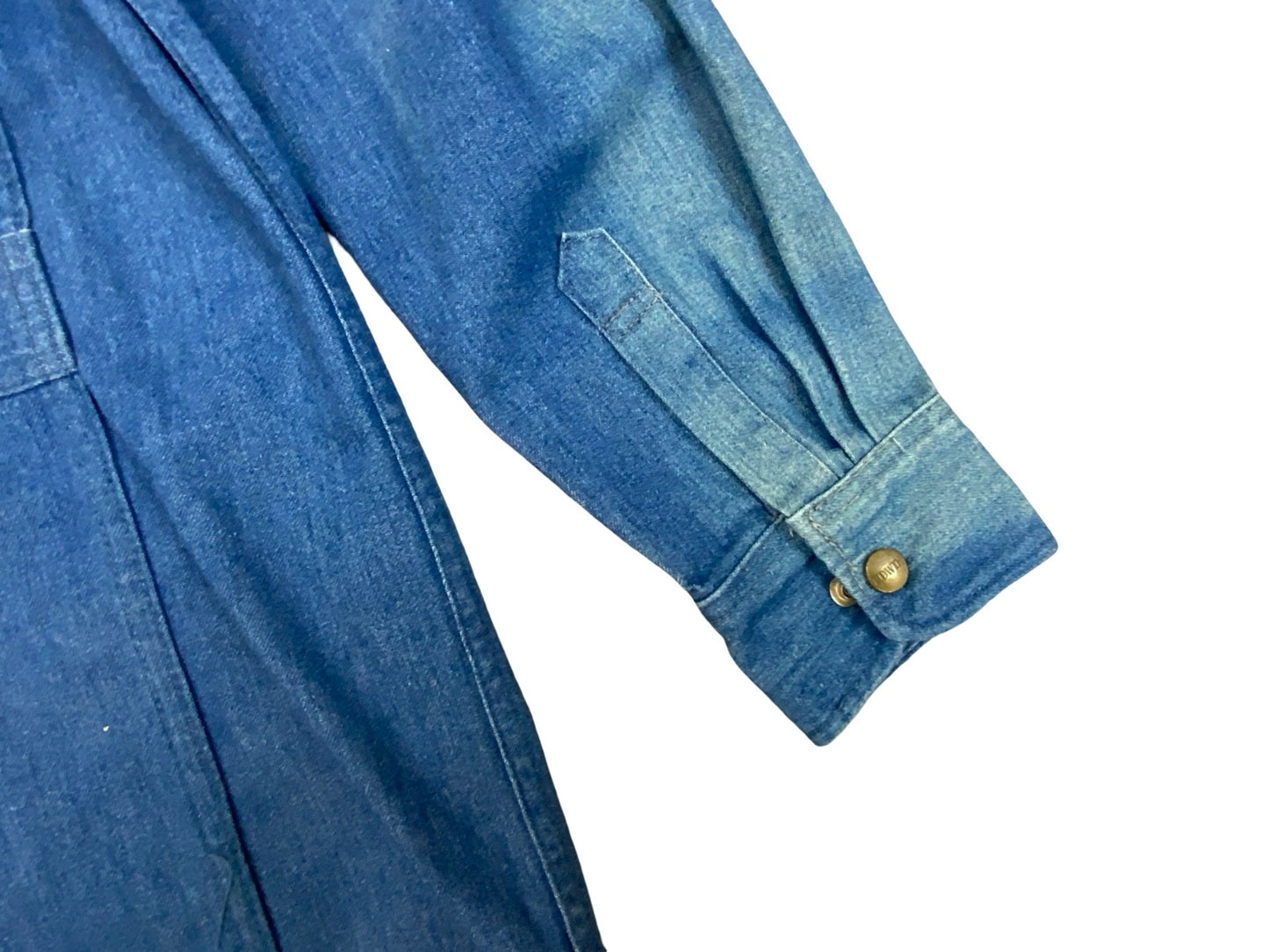 VTG 90s EDWIN JAPAN HEAVY DENIM CHORE JACKET BLAZER STYLE WORKWEAR NICE FADES L