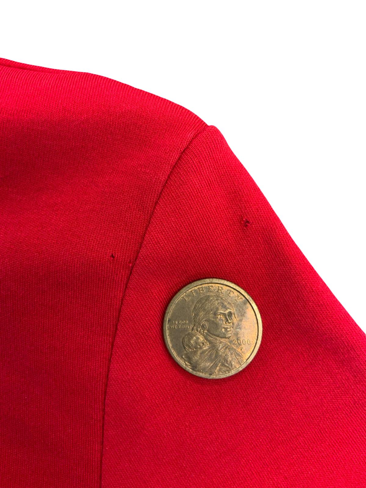 VTG 90s 'MONCLER' RED NAVY BLUE POLO COLLAR DESIGNER TENNIS SHIRT DRESS UK10