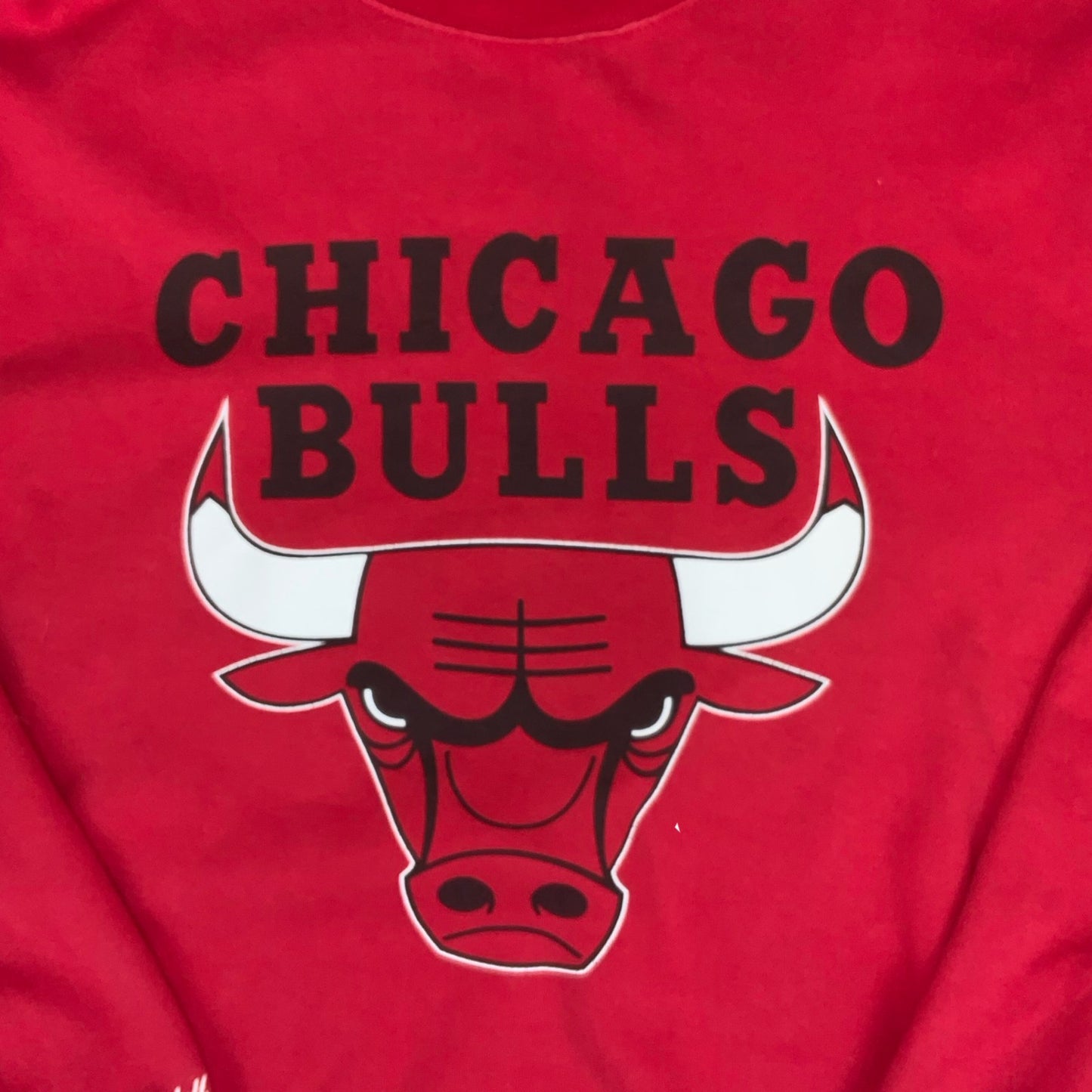 VTG 2012 'MITCHELL & NESS' CHICAGO BULLS RED LOGO CREWNECK NBA SWEATSHIRT XL