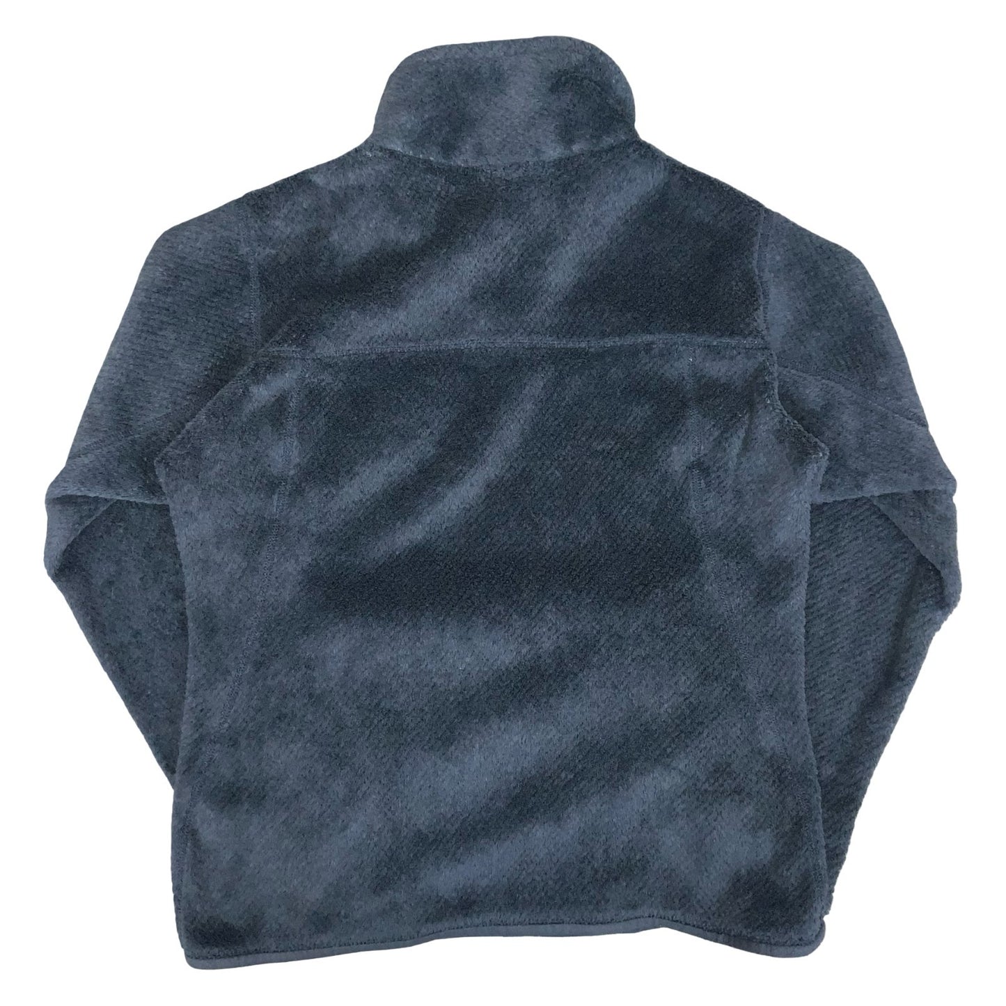VTG 90s 'PATAGONIA' GREY WAFFLE STYLE PULL-OVER FLEECE WITH POCKETS S 10