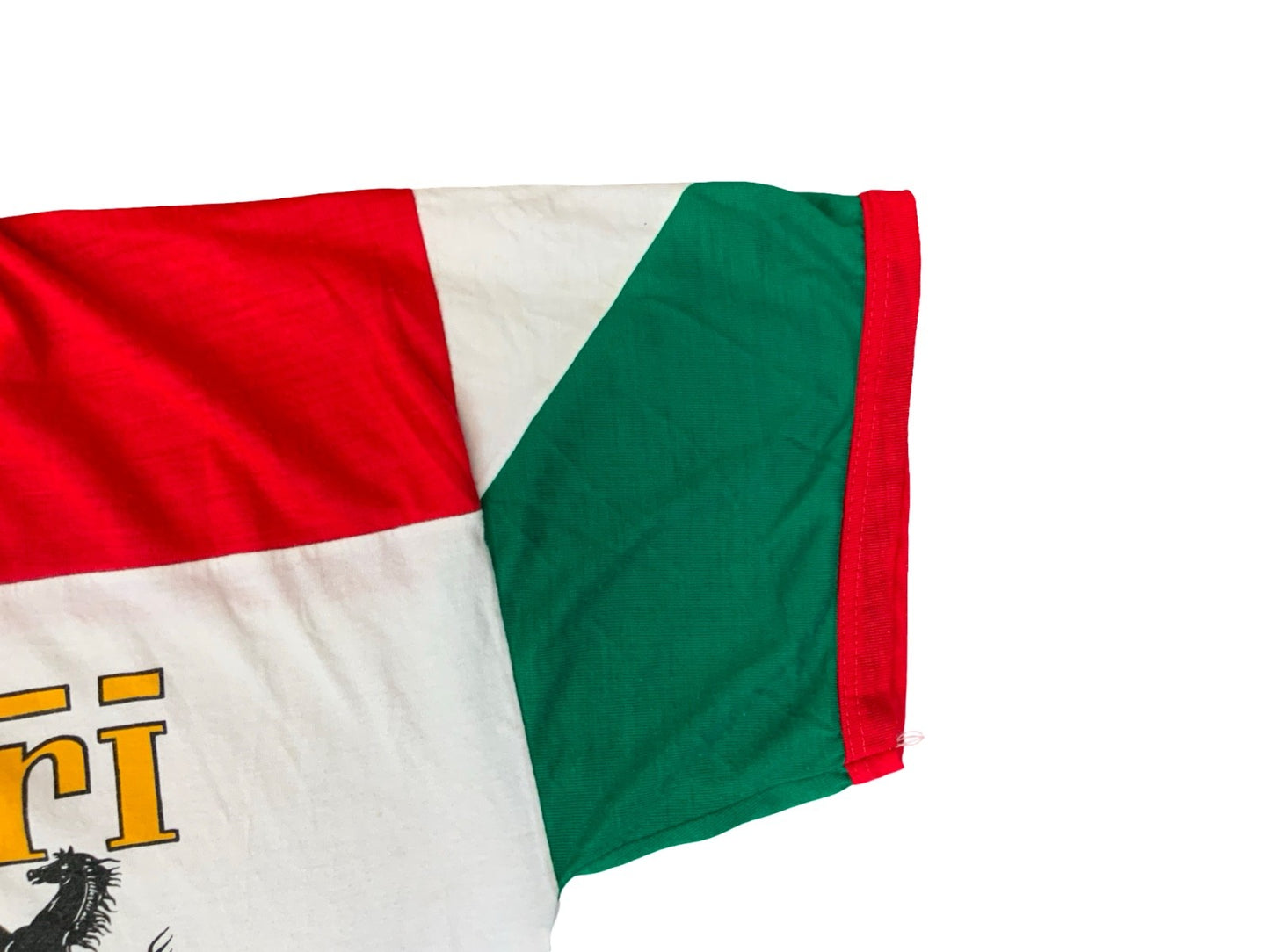 VTG 80s 90s ITALIAN FERRARI F1 T SHIRT FORMULA 1 RACING CAR ITALY FLAG S/M