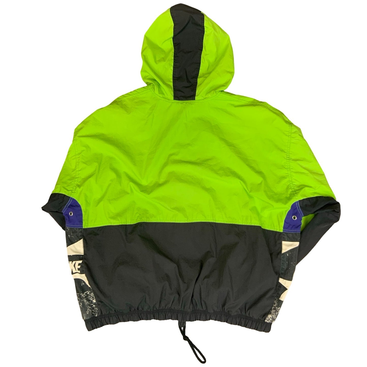 VTG 90s 'NIKE' RETRO GREEN BLACK CROSS-TRAINING SHELL WINDBREAKER JACKET 3XL