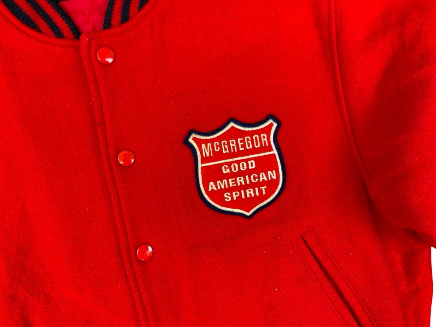 VTG 1980s McGREGOR USA WOOLLEN VARSITY JACKET LETTERMAN FELT LETTERING MED