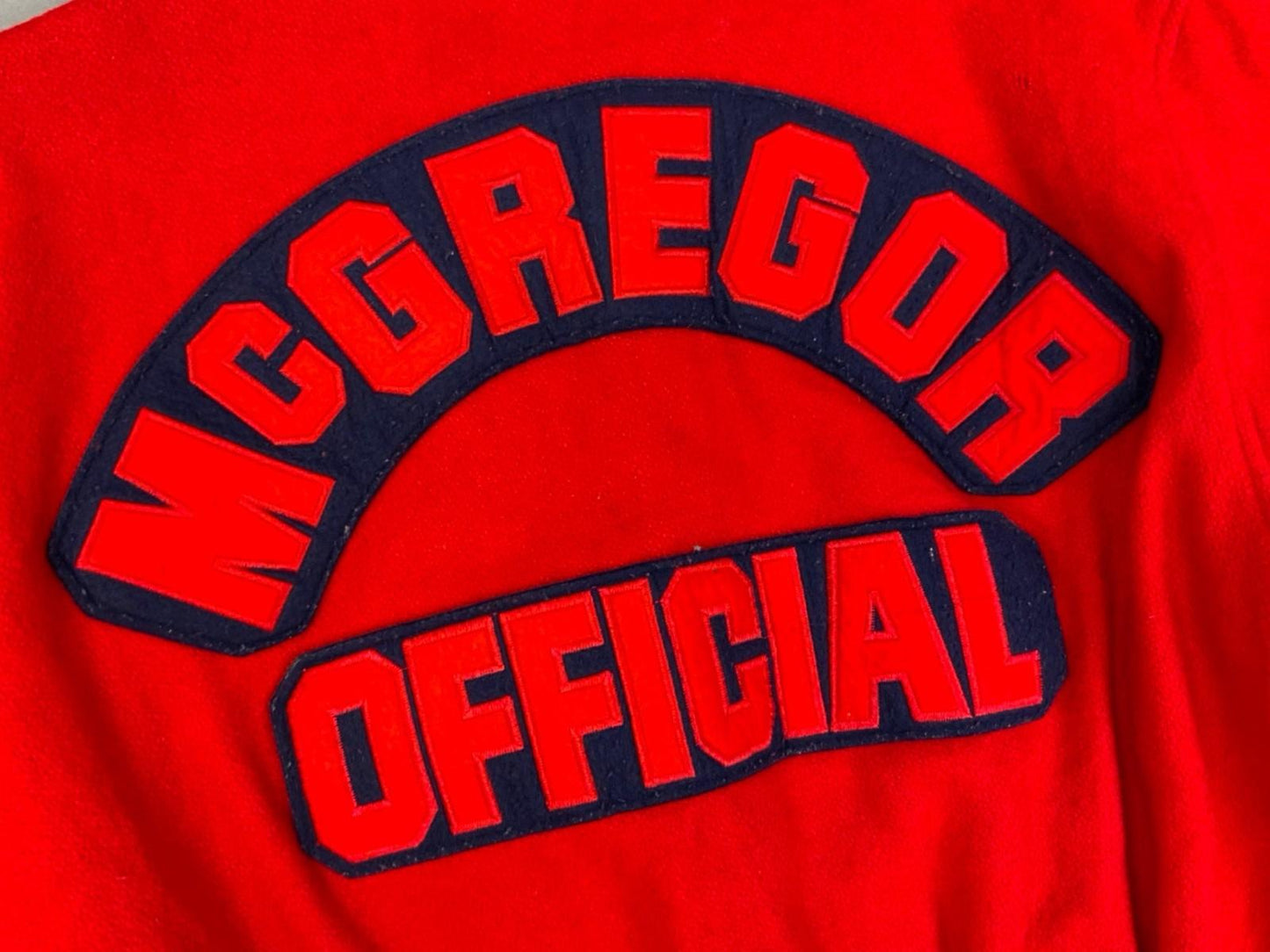 VTG 1980s McGREGOR USA WOOLLEN VARSITY JACKET LETTERMAN FELT LETTERING MED