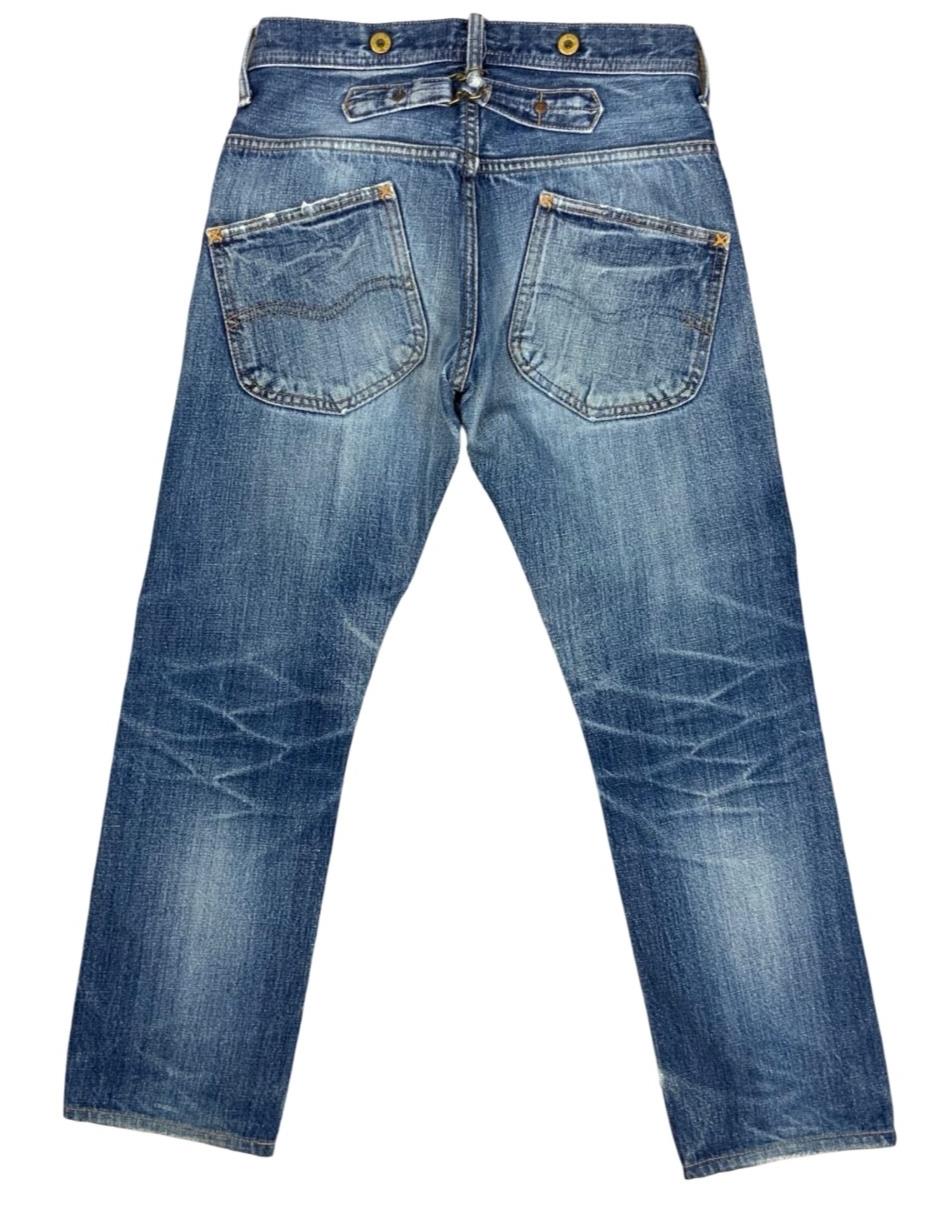 RARE VTG LTD LEE CHER COLAB UNION MADE JAPANESE CINCH BACK COWBOY JEANS 29W 28L