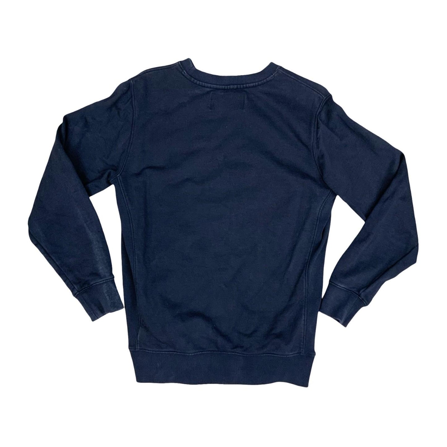 Calvin Klein CK Jeans Black Big Spell-Out Embroidered Crewneck Sweater Small