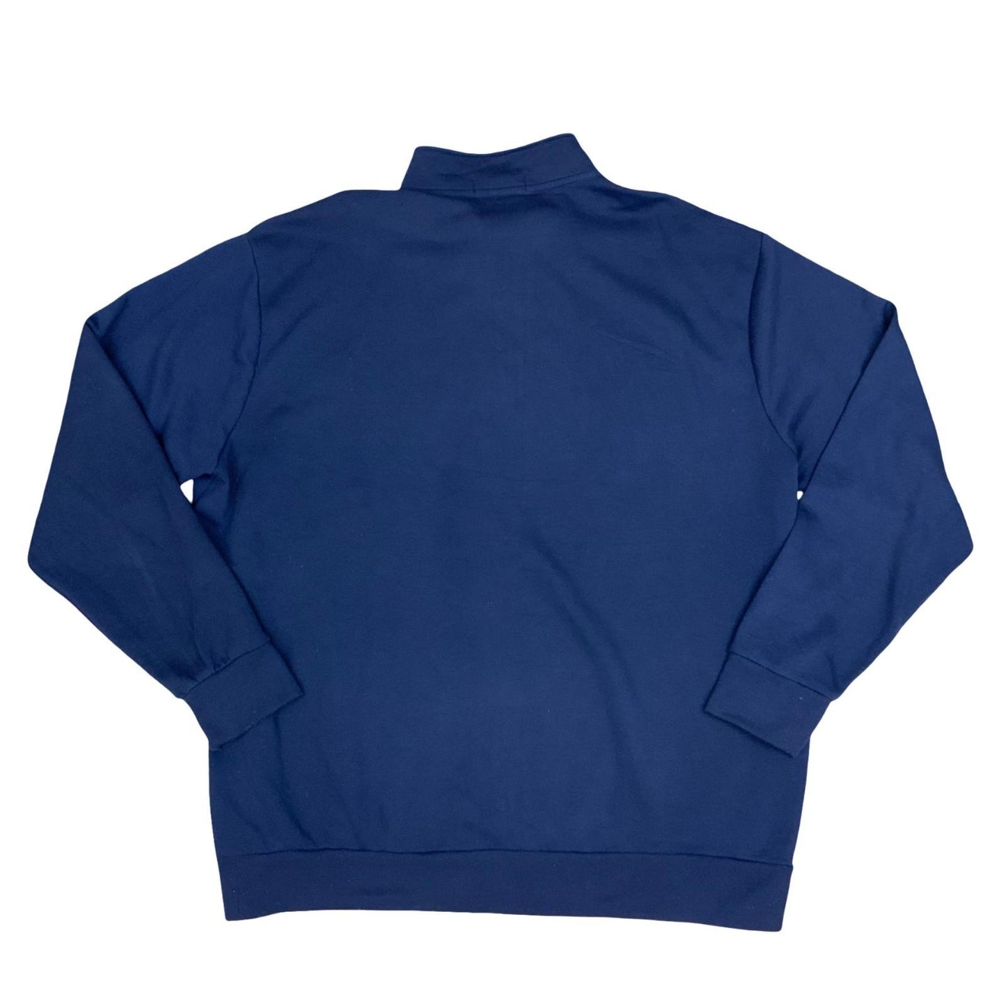 Vintage Polo Sport Ralph Lauren Navy Spell-Out 1/4 Zip Sweatshirt Pull Over 3XL