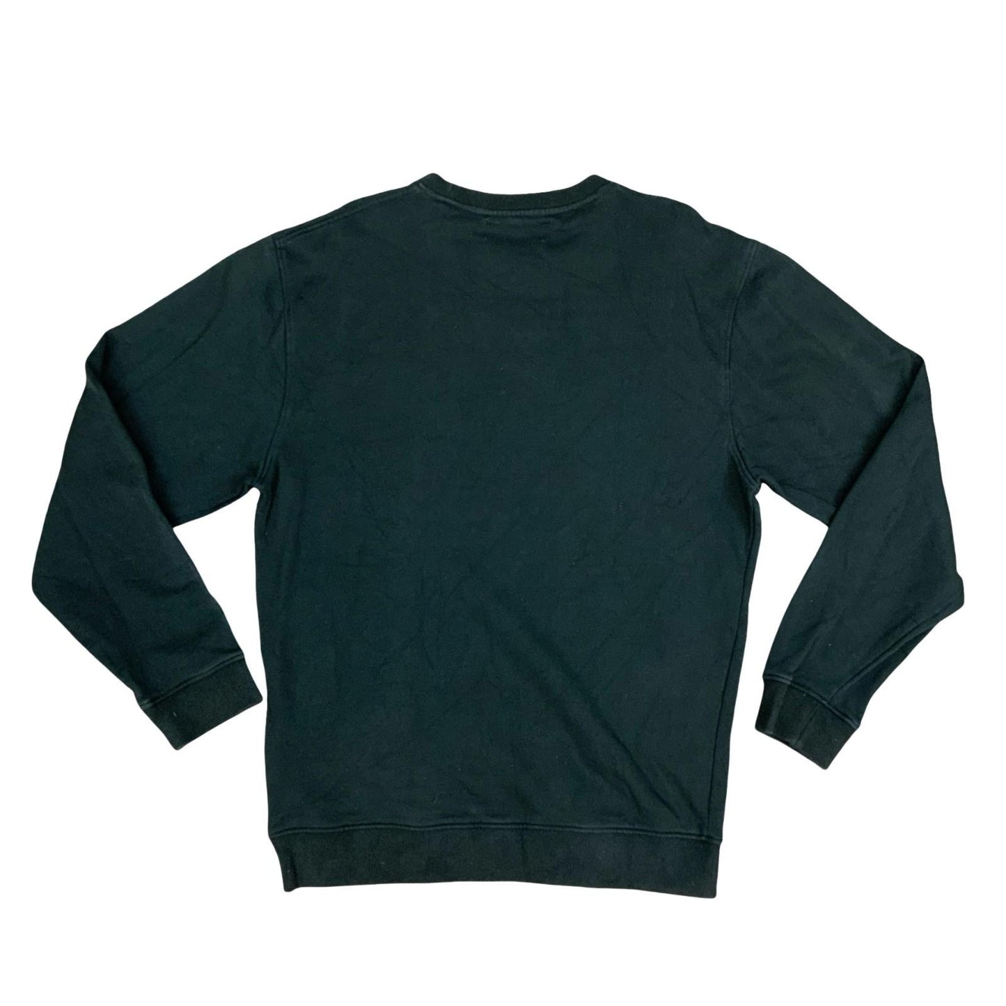 Vintage 90s Kappa Black Embroidered Spell-Out Logo Sweater Crewneck Jumper XL