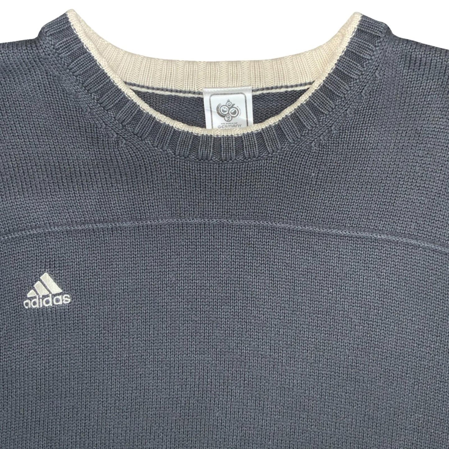 VTG 'ADIDAS' FIFA WORLD CUP GERMANY 2006 OFFICIAL GREY KNIT SWEATSHIRT XL