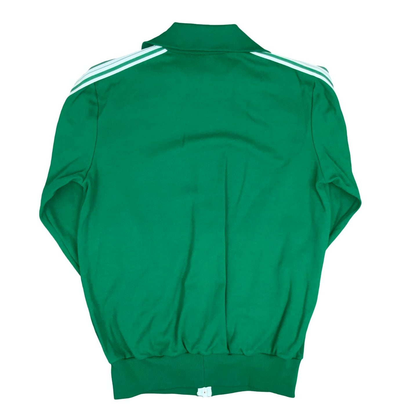 VTG 70s 80s 'GRASSHOPPERS' GREEN WHITE STRIPED TRAINING TRACK JACKET L