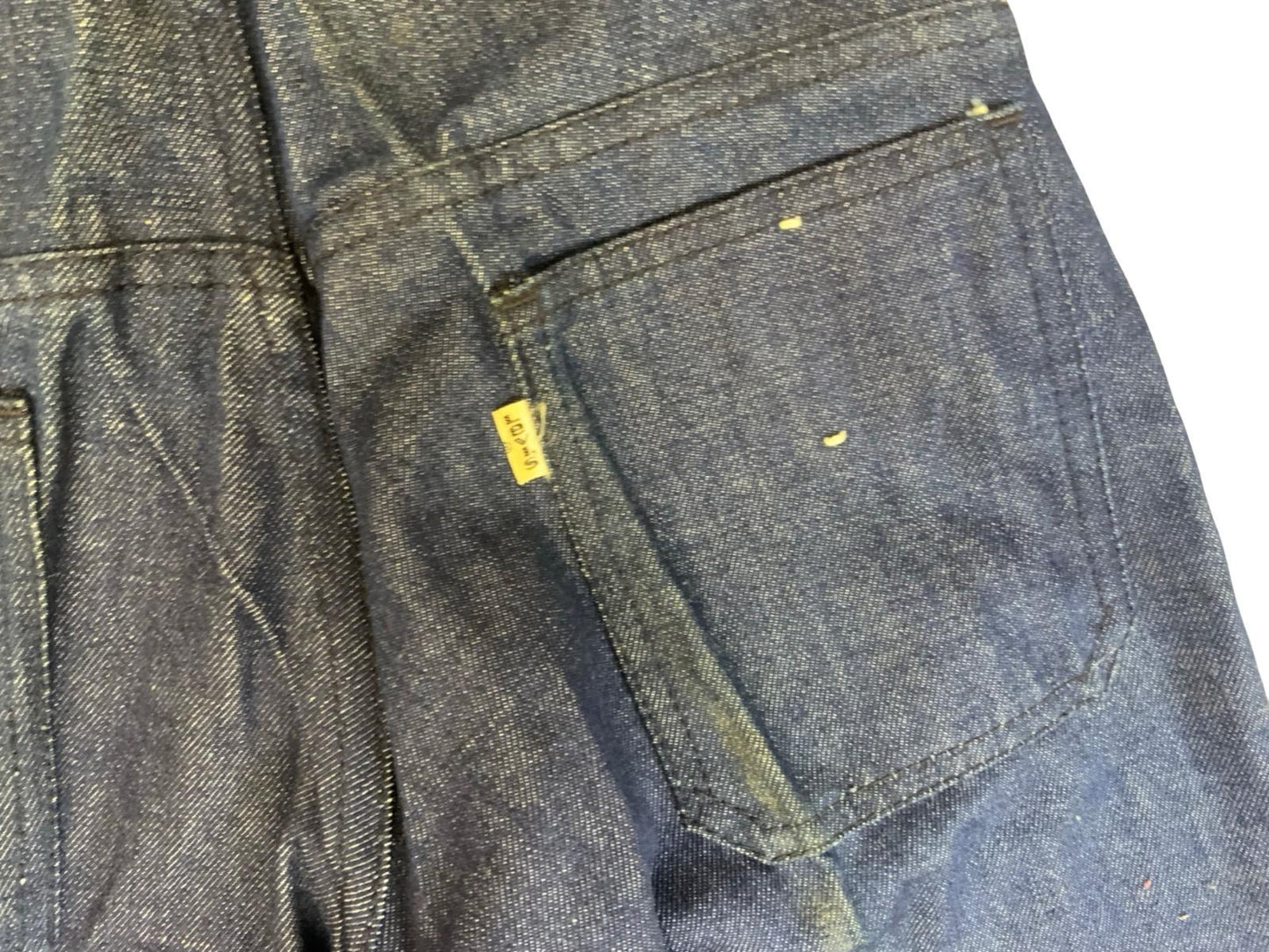 VTG RARE UNWORN LADIES 1970s LEVIS WHITE TAB DENIM FLARES JEANS S 8-10