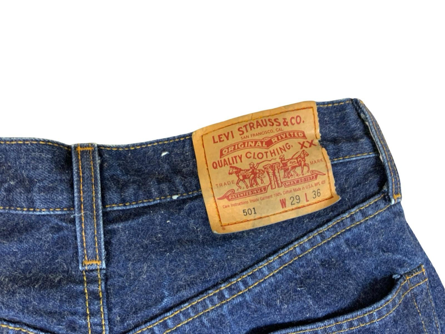 VTG 1990s RARE USA LEVIS 555 VALENCIA ST 501 SELVEDGE REWORKED SLIM LEG 28W 33L