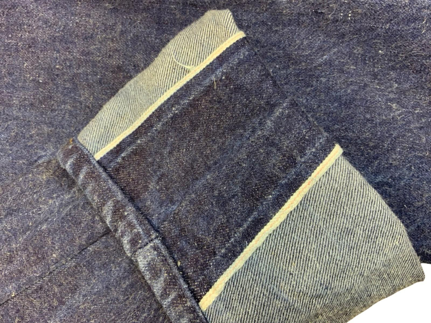 VTG 1990s RARE USA LEVIS 555 VALENCIA ST 501 SELVEDGE REWORKED SLIM LEG 28W 33L