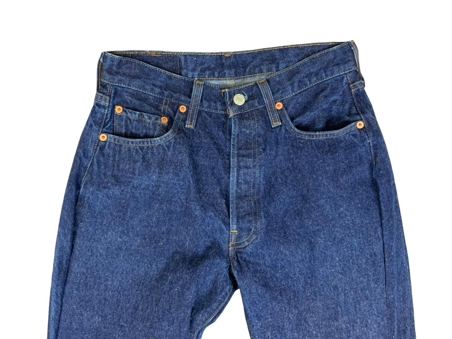 VTG 1990s RARE USA LEVIS 555 VALENCIA ST 501 SELVEDGE REWORKED SLIM LEG 28W 33L