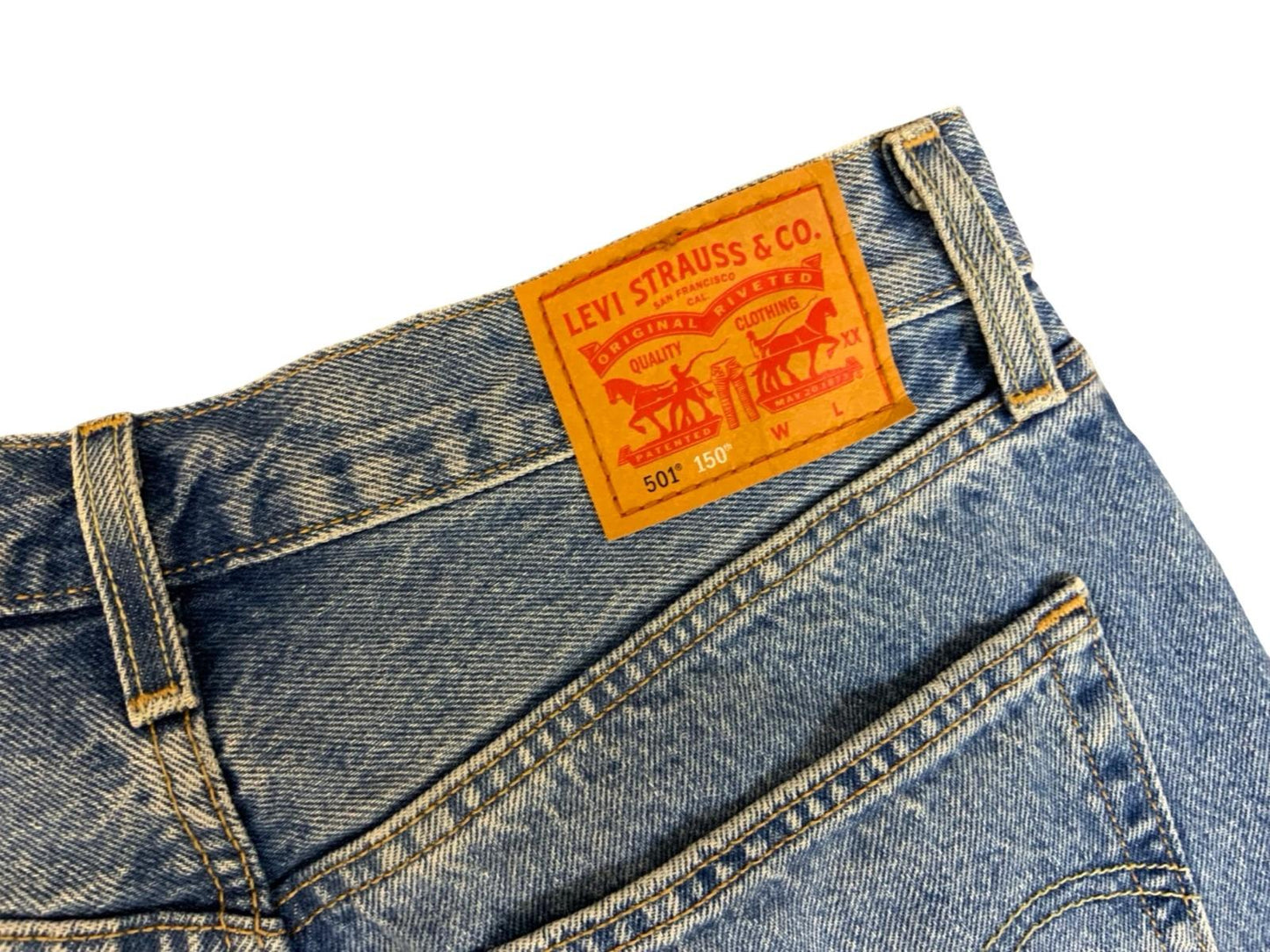 LEVIS LTD EDTN 501 150 150th ANNIVERSARY JEANS 1873-2023 HEART PATCH 30W 30L