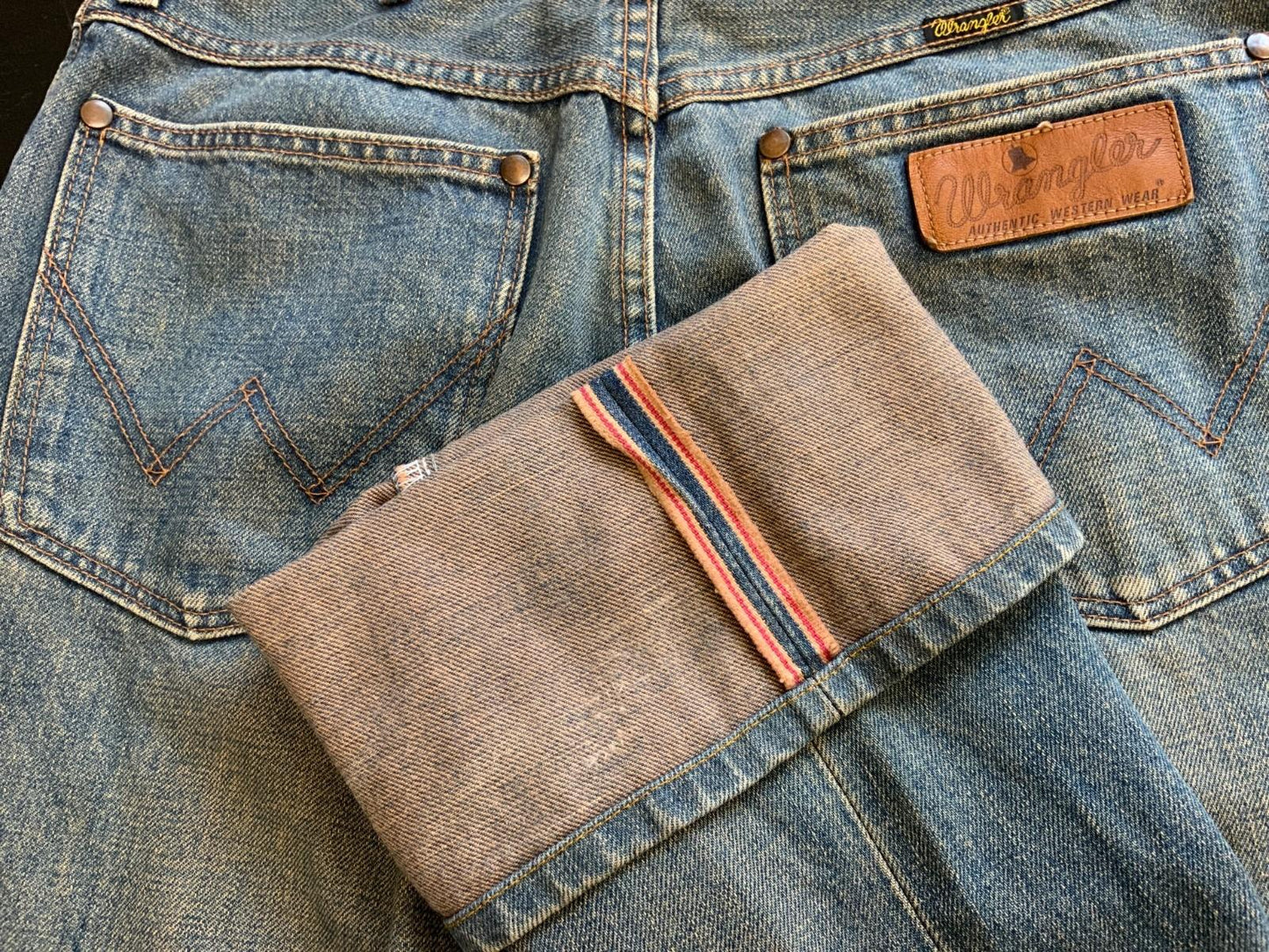 WRANGLER BLUEBELL JAPANESE SELVEDGE PREMIUM DENIM STRAIGHT LEG JEANS 31W 31L