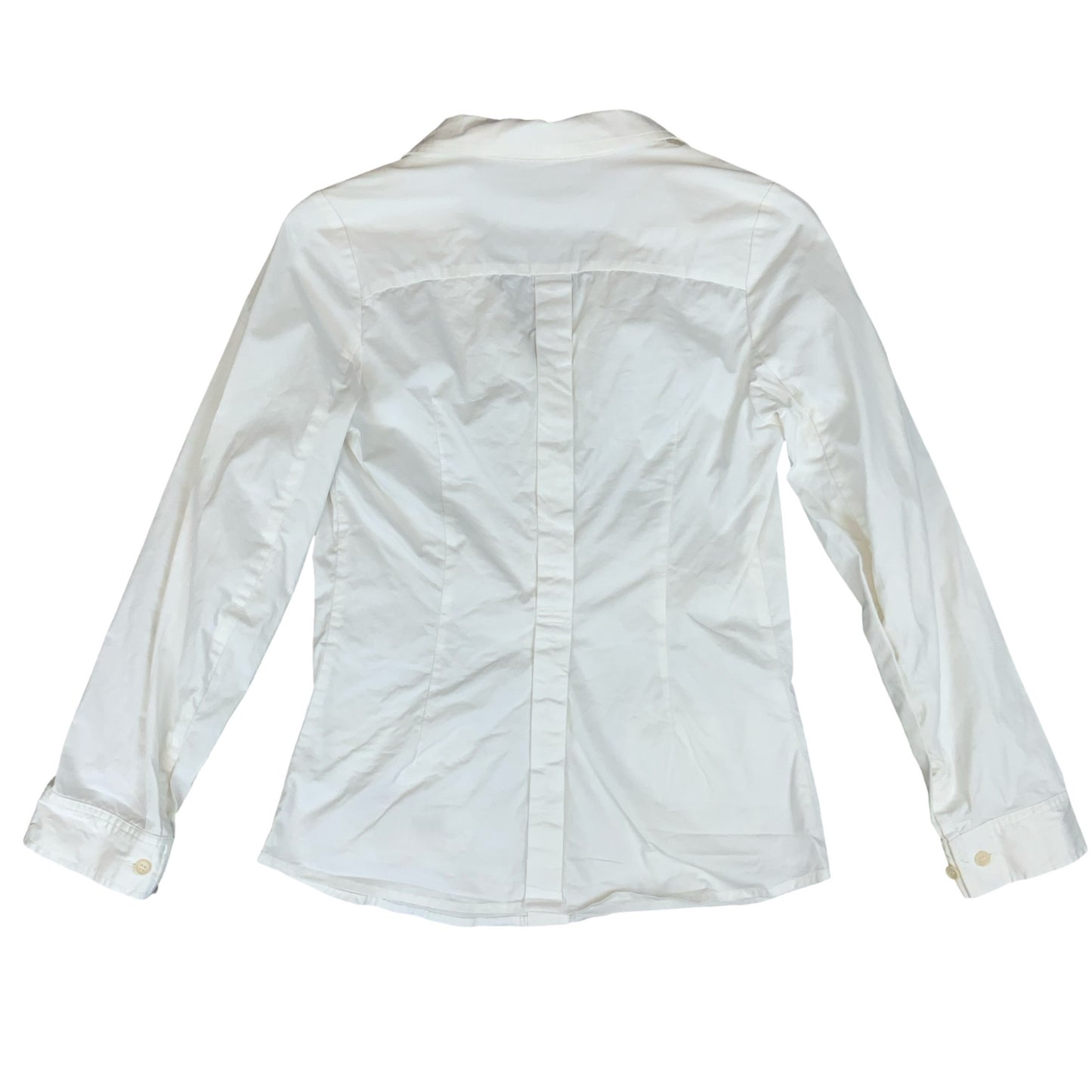 VTG 2000'S 'PRADA' ITALY RED LABEL WHITE COTTON SUMMER BLAZER JACKET UK 10