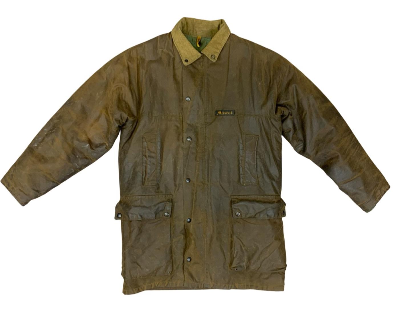 Vtg 'Mascot' Marksman Warm Lined Wax Cotton Jacket Shooting Fishing Outdoor M