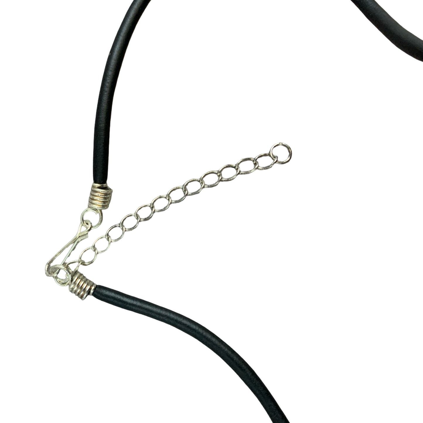 Vintage Deadstock 90s Y2K Green Letter 'V' Initial Thong Necklace