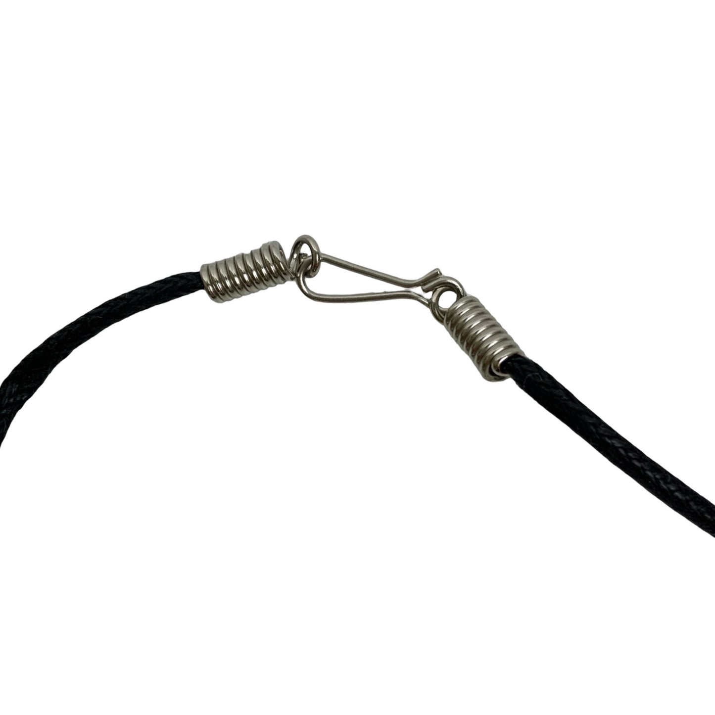 Vintage Deadstock 90s Y2K Silver Heart Red Flower Thong Necklace