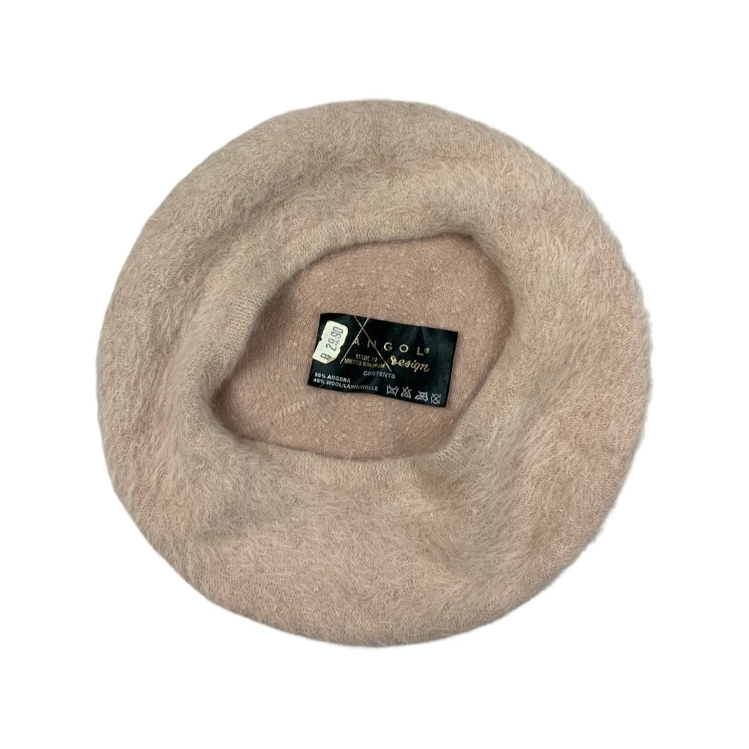 Vintage Pink fluffy Kangol Beret