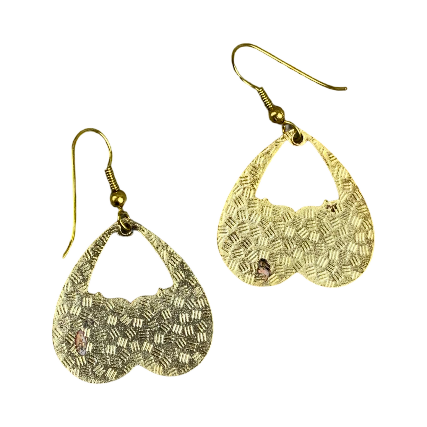 VTG 90S BLACK BLUE RED ORANGE BUTTERFLY ENAMEL CLOISONNE DROP EARRINGS ENV1