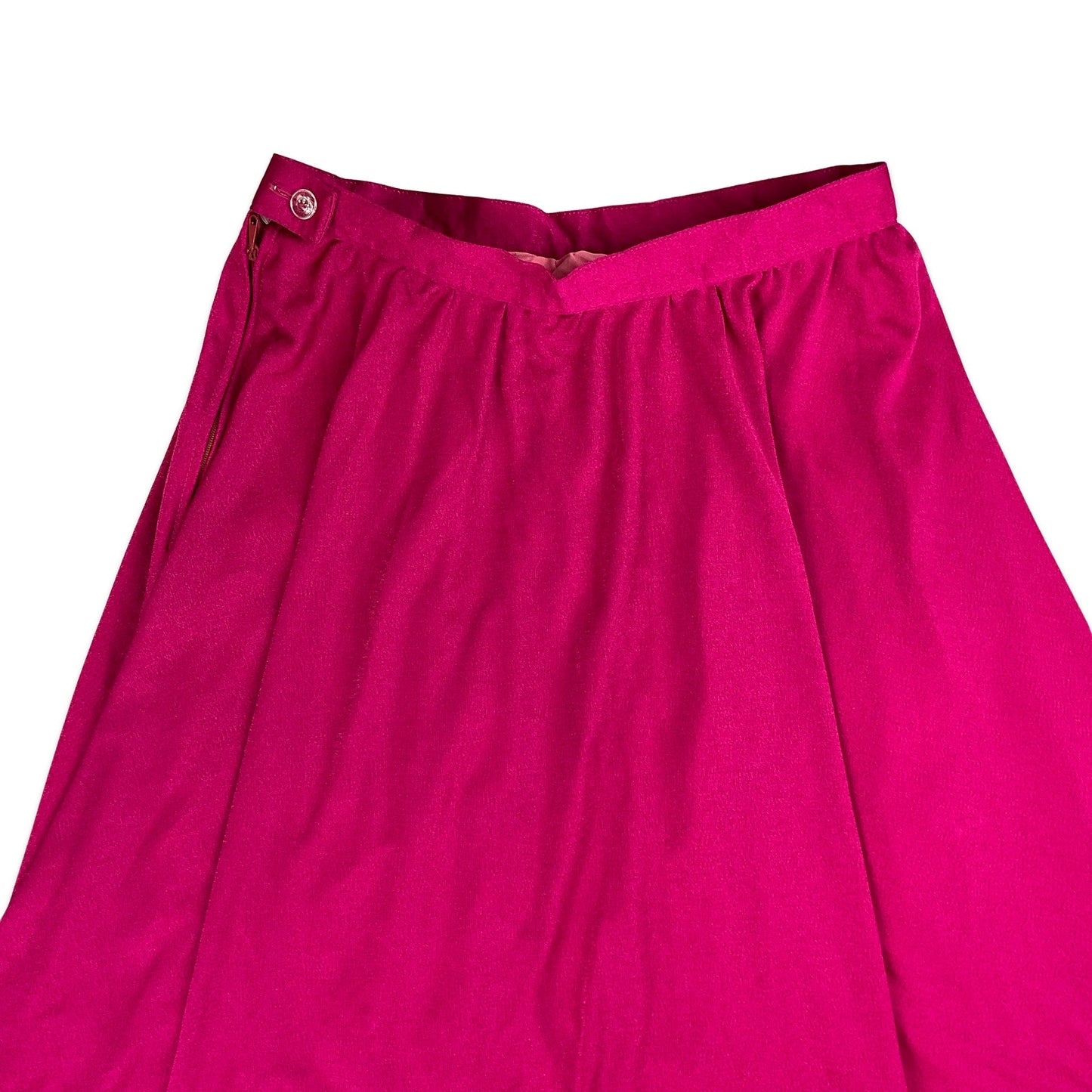 Vintage Hot Pink Midi Skirt 8