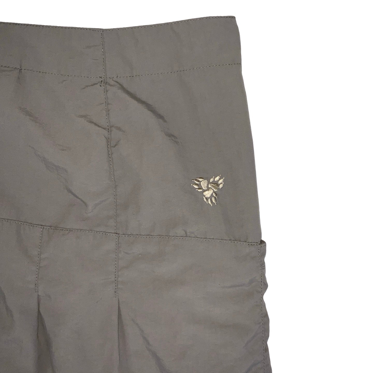 Vintage 00s ‘Jack Wolfskin’ Brown Cargo Utility Travel Mini Skirt 10 12