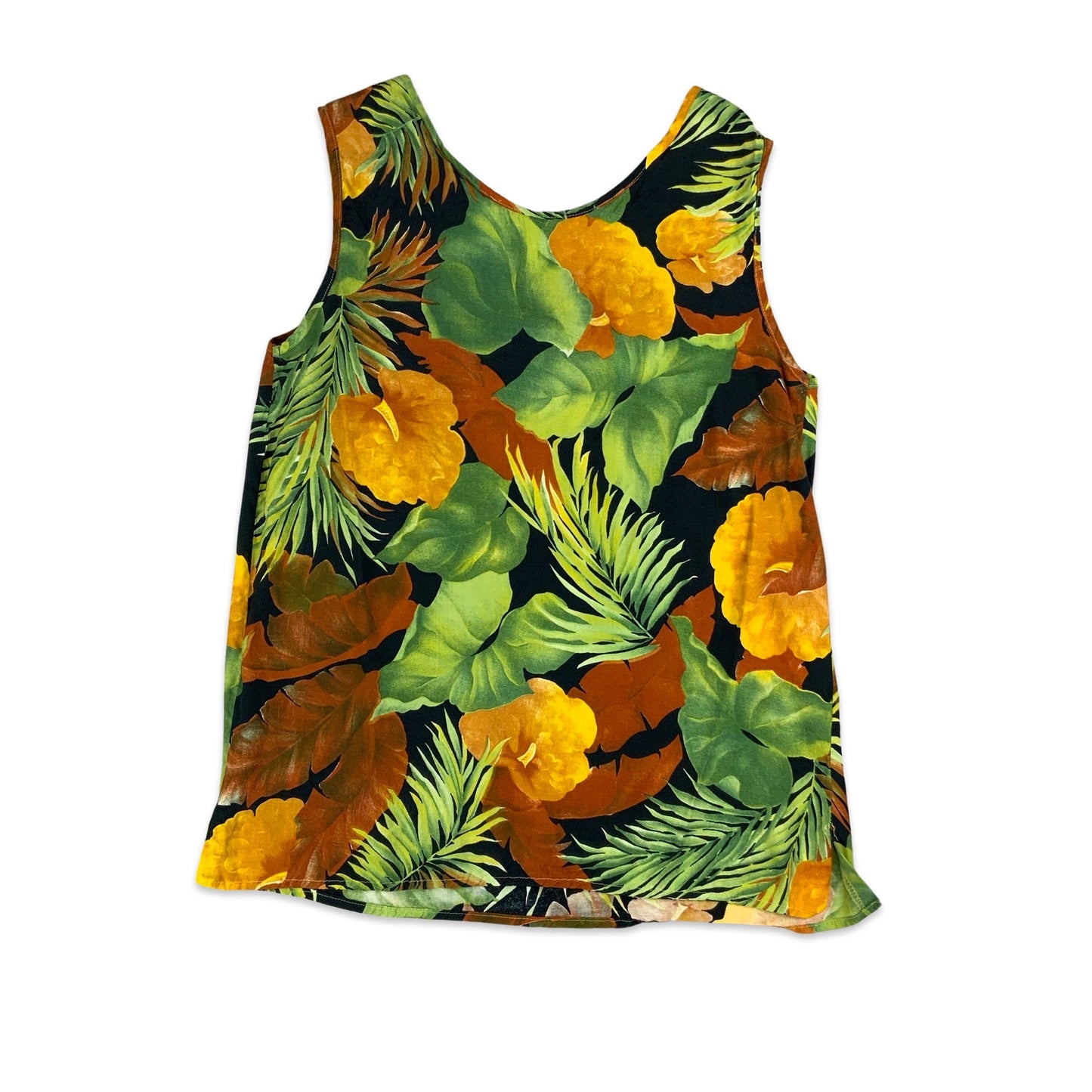 Vintage Floral Vest Top 8 10 12