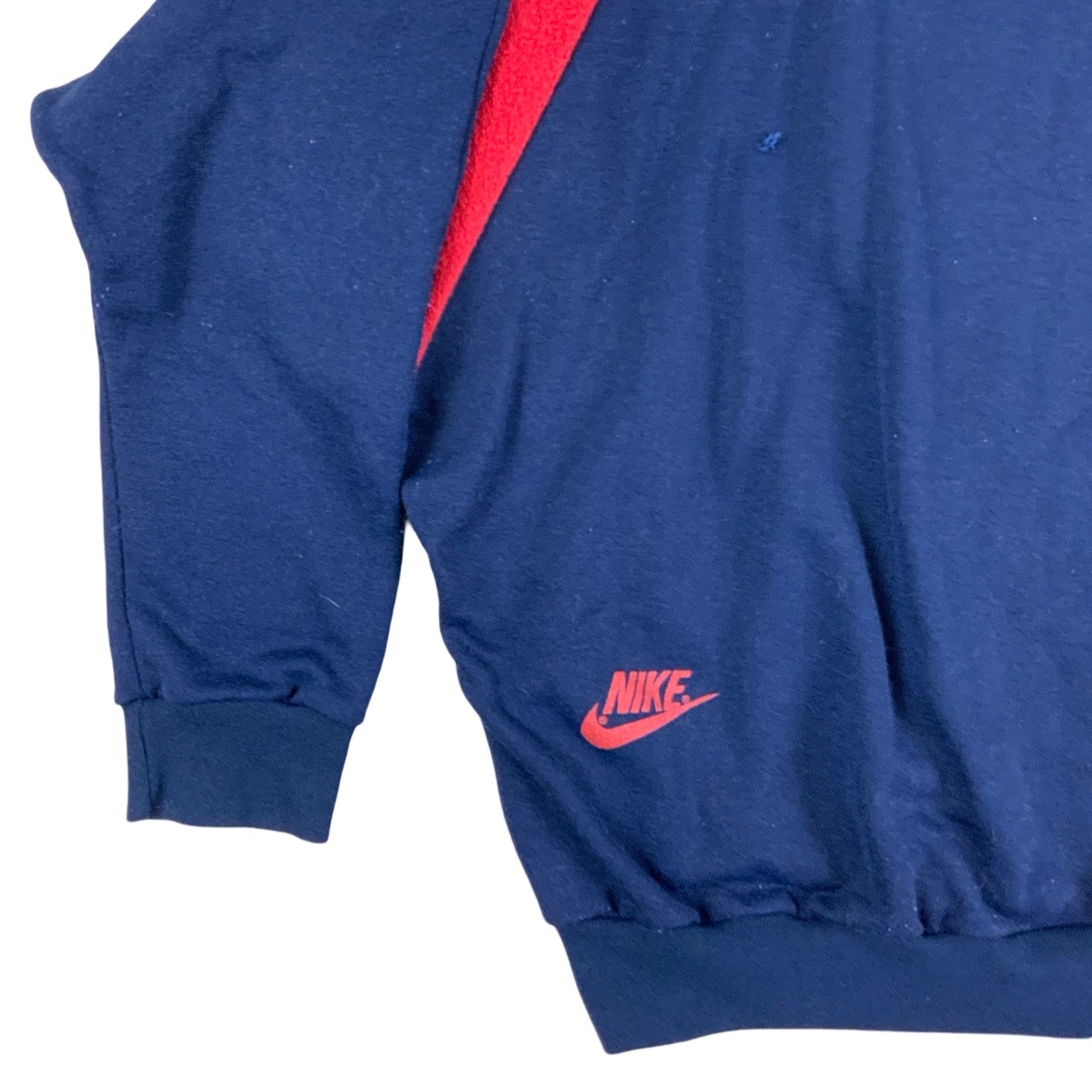 Vintage 90s Nike Blue Green Red Stripe Sweatshirt L XL