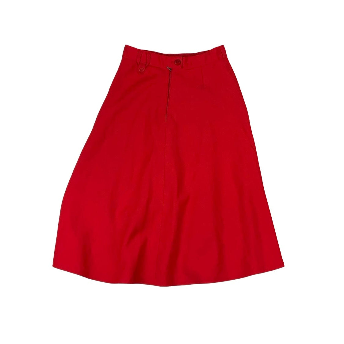 Vintage 70s ‘Trivera’ Red Swing Midi Skirt XS 8