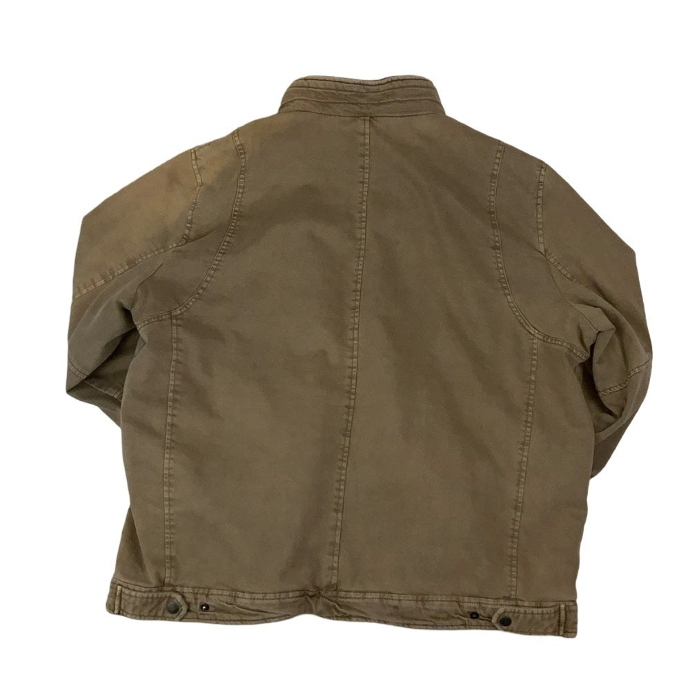Vintage 90s 'Levi's' Brown Quilt Lined Windbreaker Coat 3XL 4XL