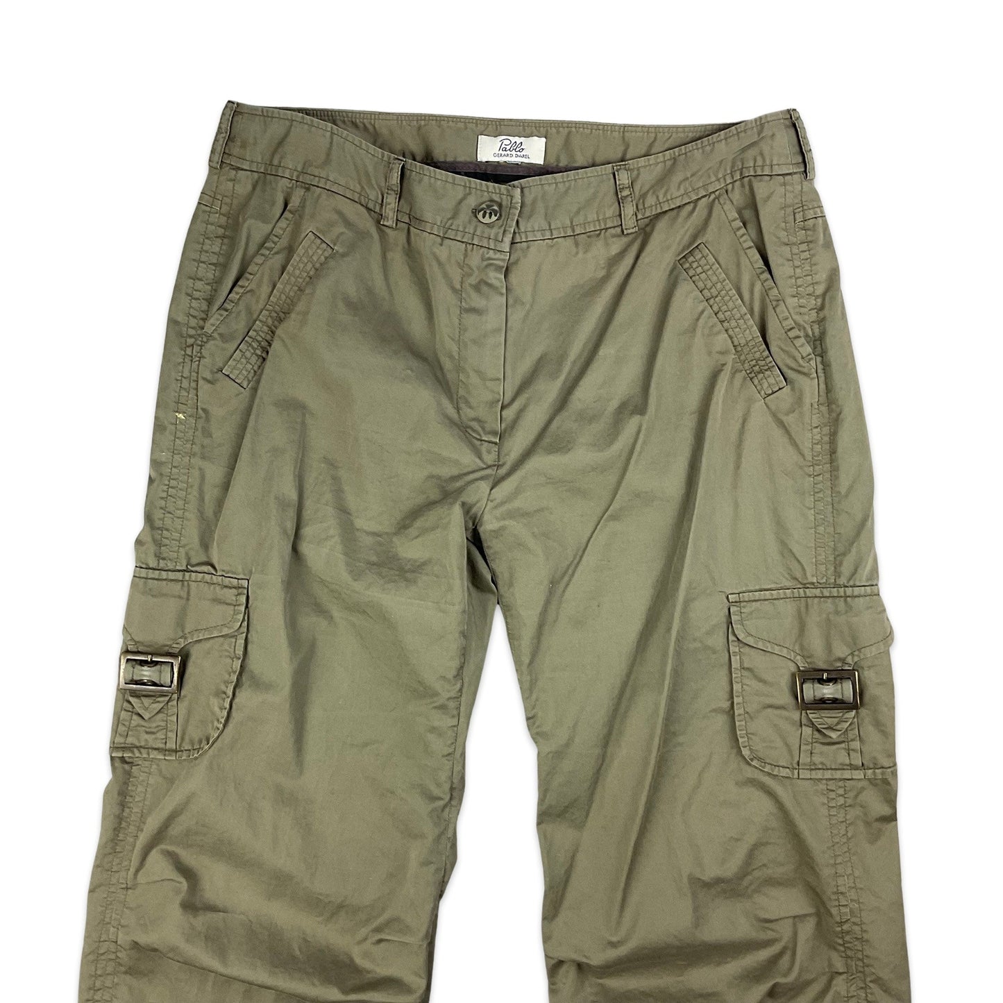Y2K Khaki Petite Cargo Trousers 14