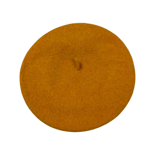 Vintage Mustard Yellow Beret