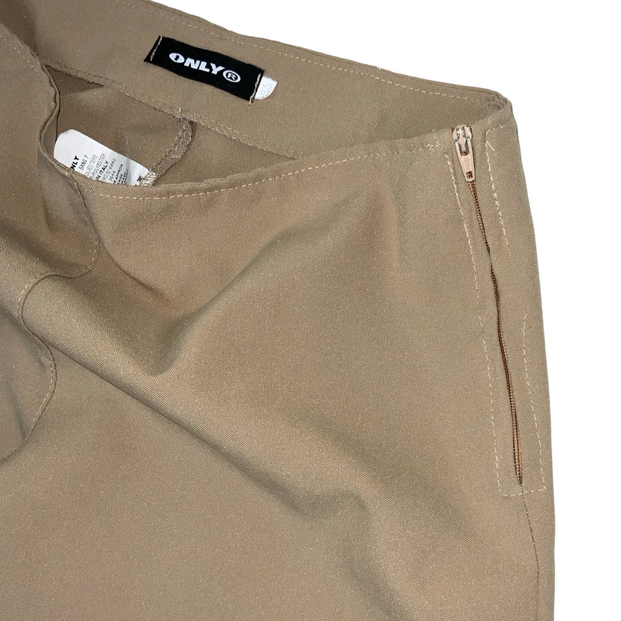 Vintage 90s 00s ‘Only’ Beige Wide Leg Trousers 8 10