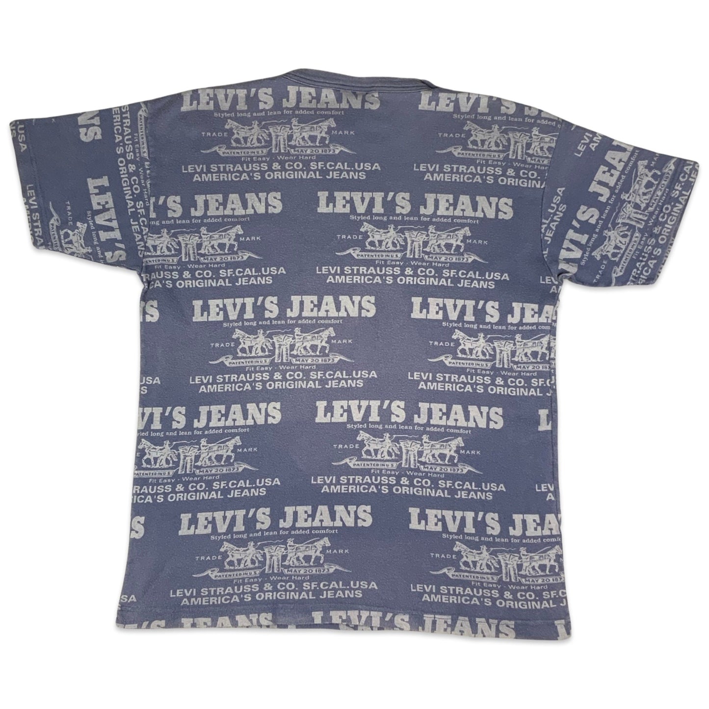 80s Levis Purple Western Print Tee S M L