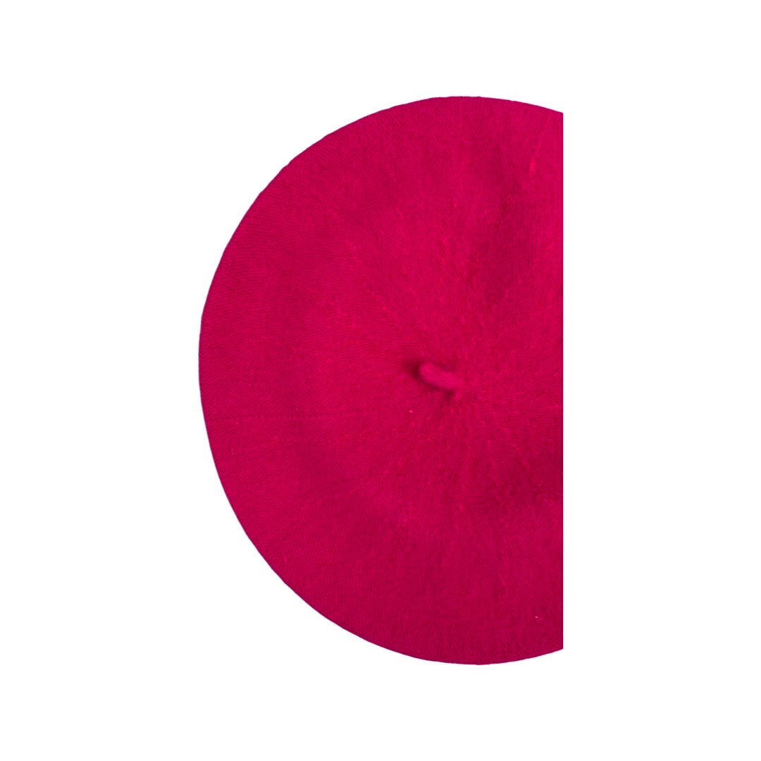 Vintage Neon Pink Beret
