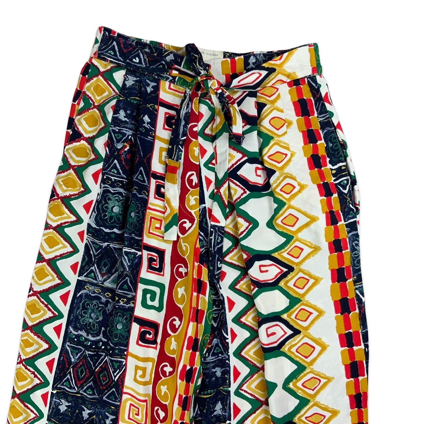 80s Print Wide Leg Trouser 6 8