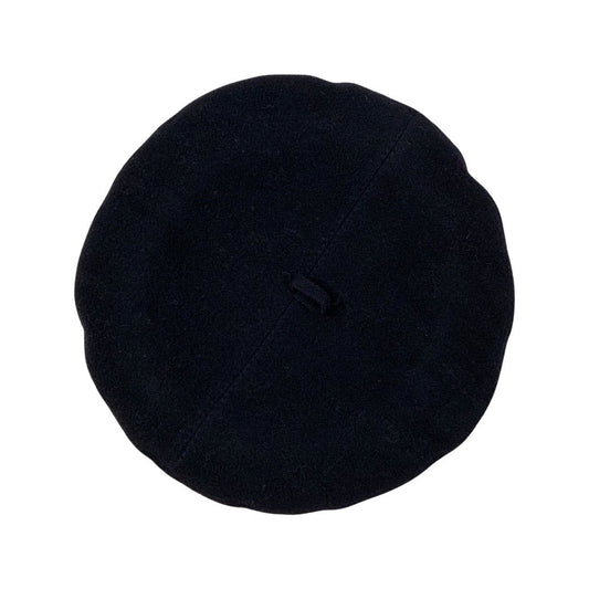 Vintage 80s Navy Blue Beret