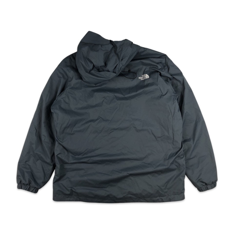 Vintage Y2K Preloved The North Face Grey Hooded Jacket 3XL