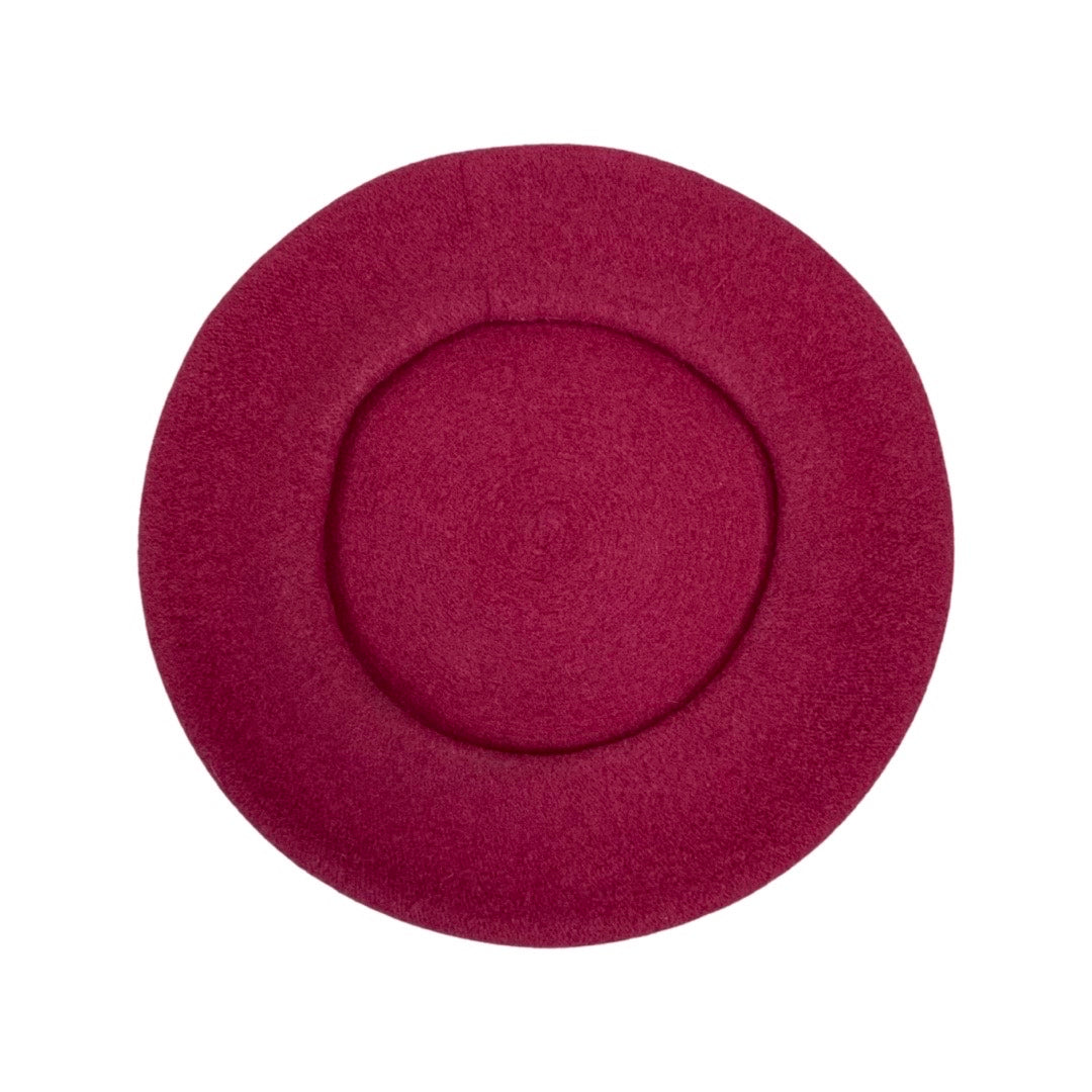 Vintage Raspberry Pink Beret