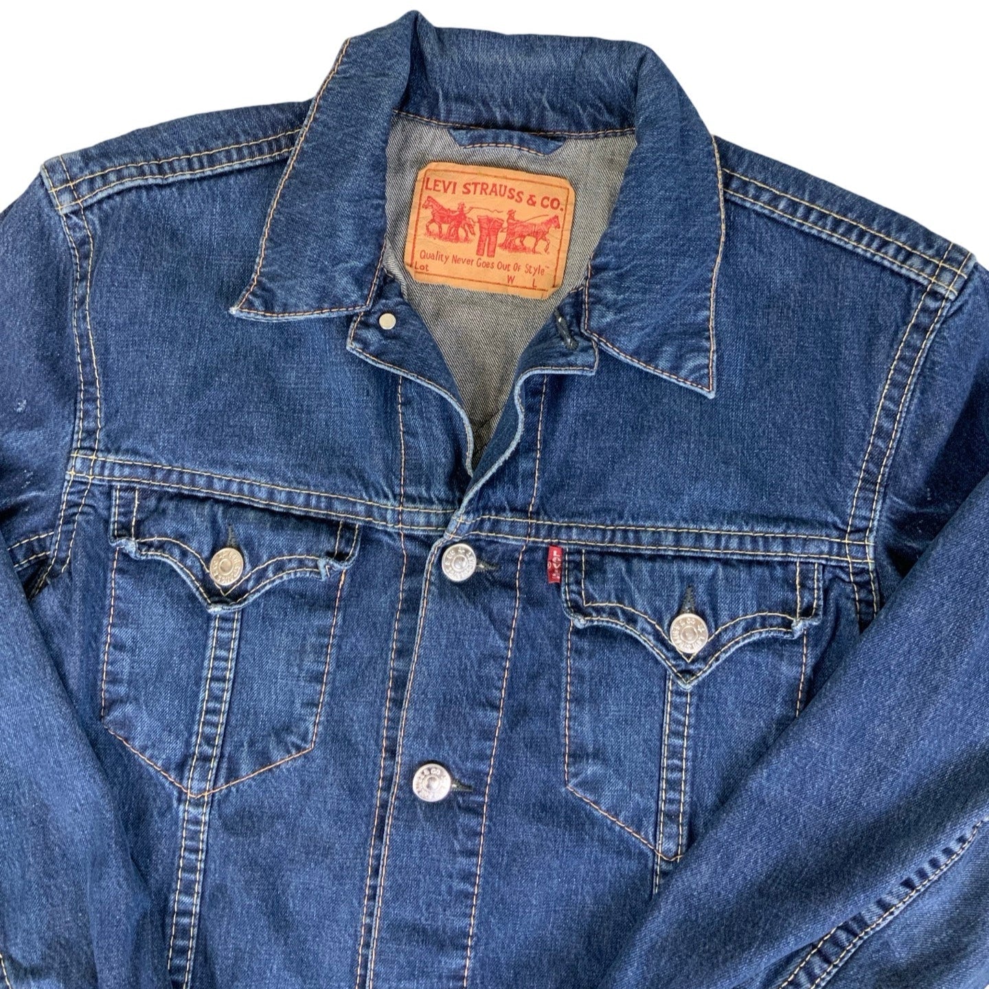 Vintage 00s Levi Strauss & Co Denim Trucker Jacket M