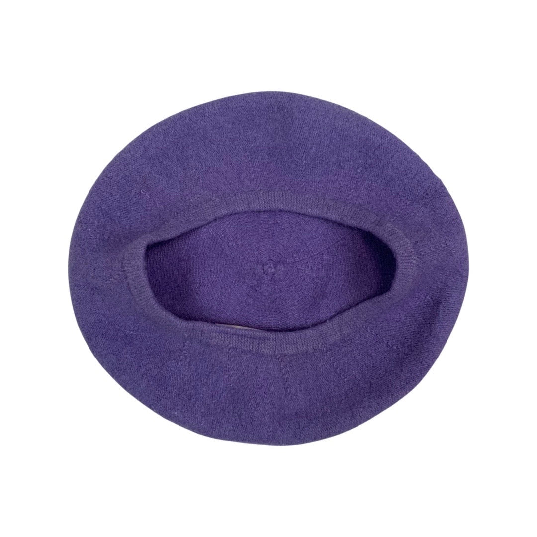 Vintage Purple Knitted Beret