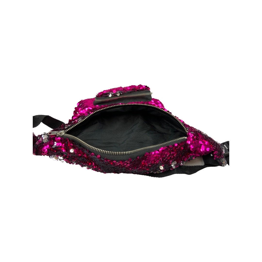 Vintage Pink Sequin Bum Bag