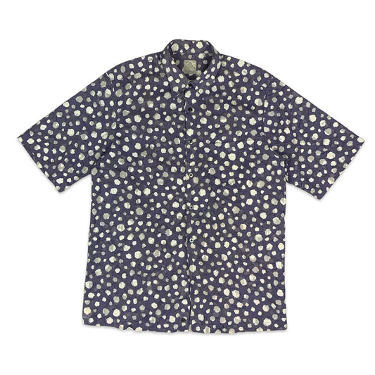 90s Y2K Lilac & White Shirt M L