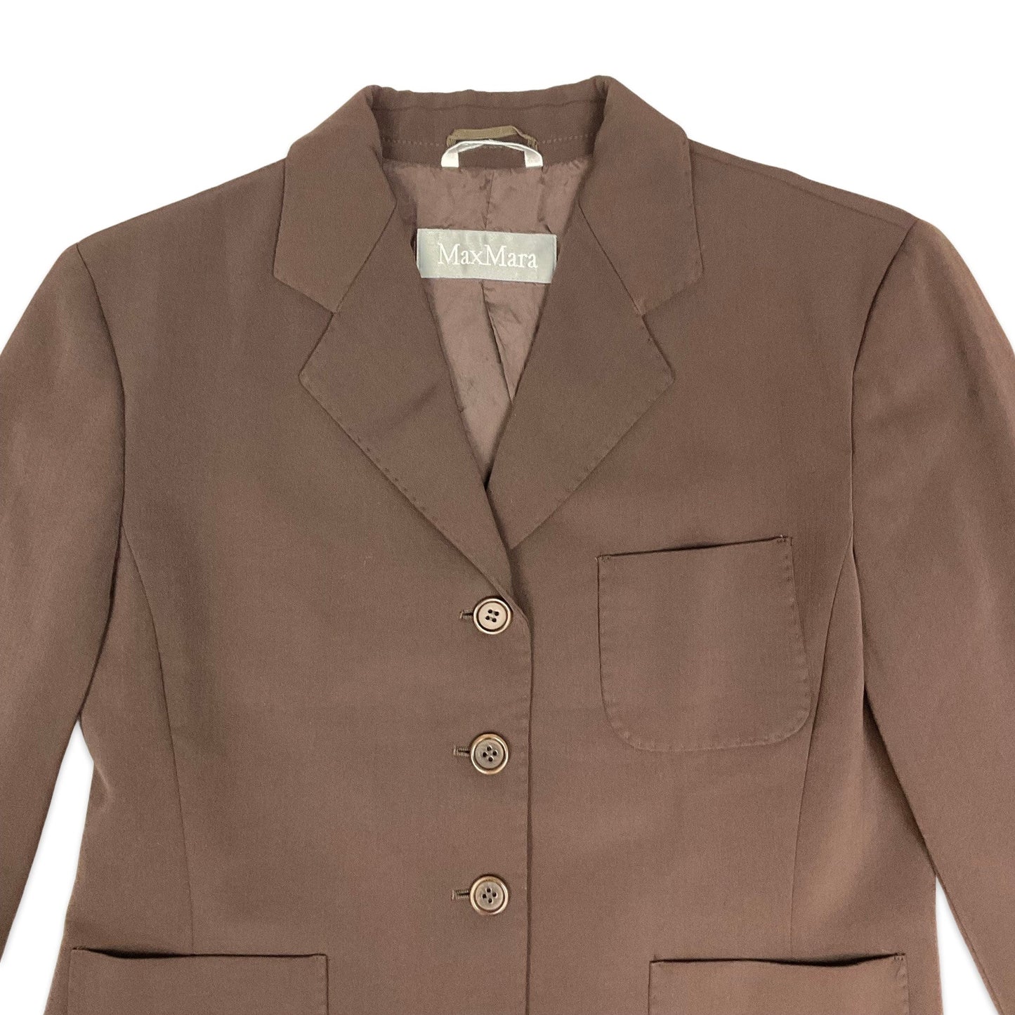 Vintage Brown Fitted Blazer 14