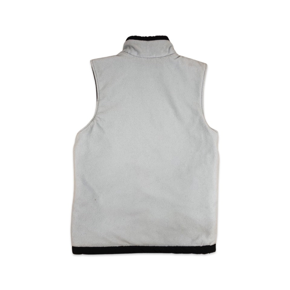 Vintage 00s Adidas Reversible Navy and Light Blue Puffer / Fleece Gilet 8