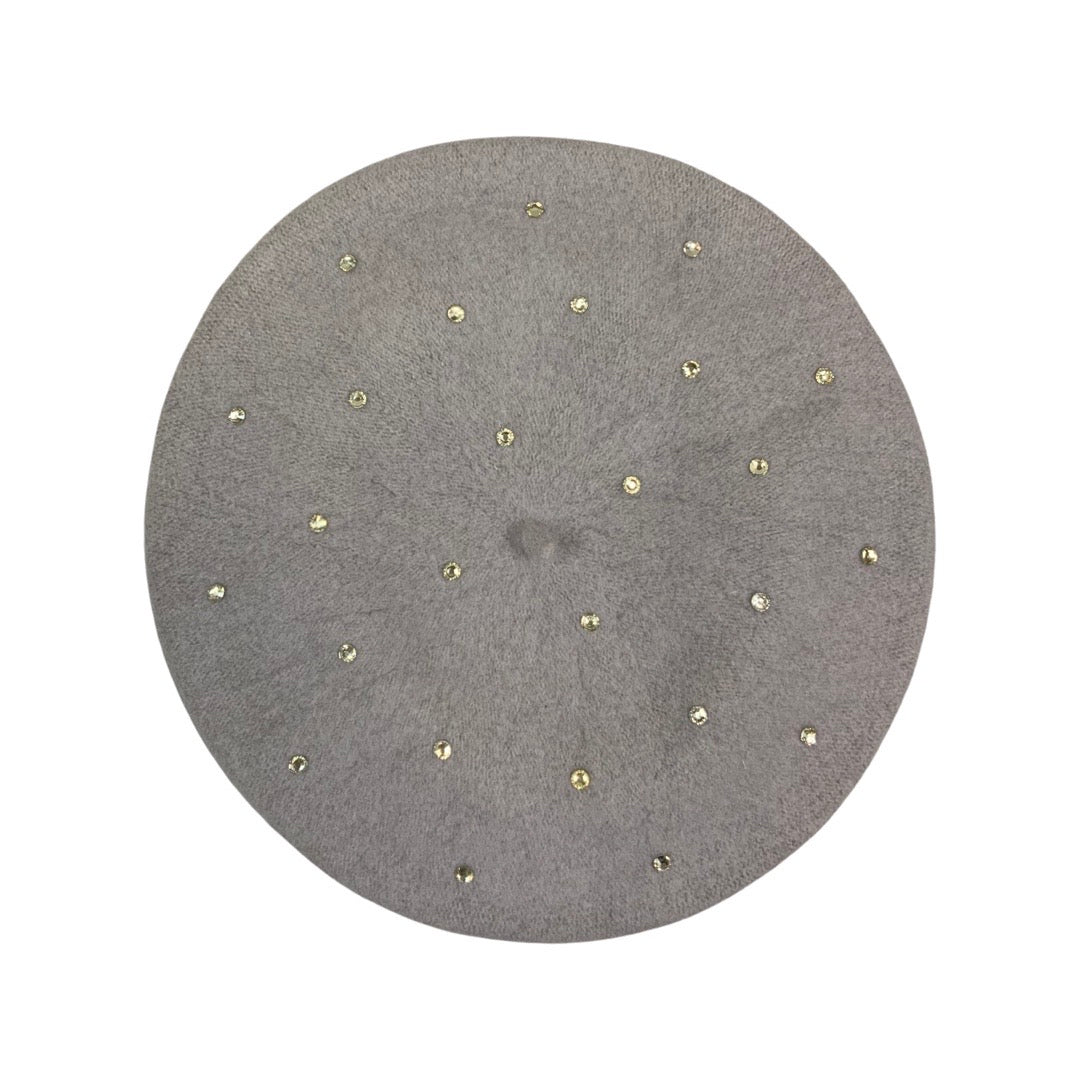Vintage Lilac Diamanté Beret