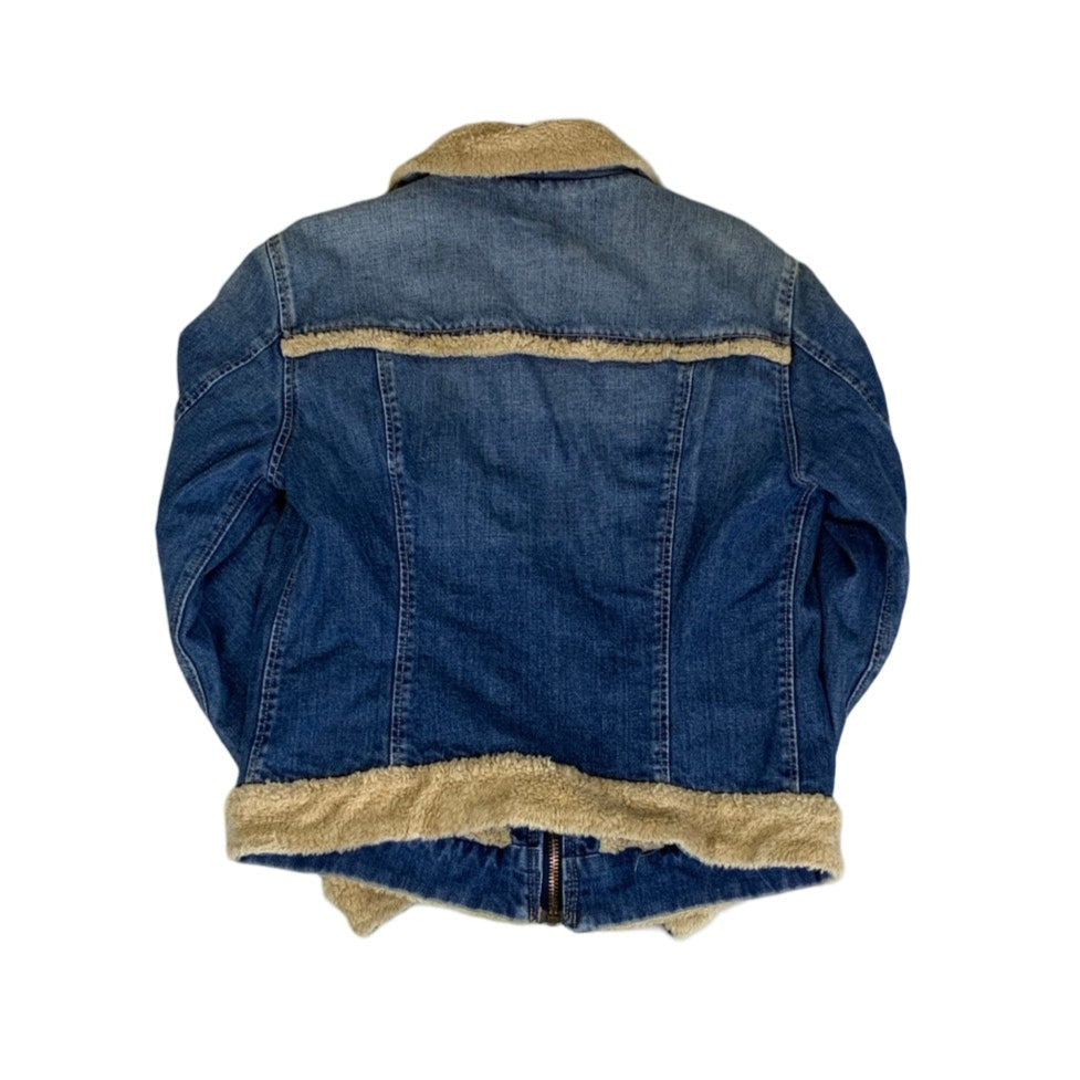 Vintage 00s Levi Strauss & Co Zip-Up Sherpa Denim Jacket S