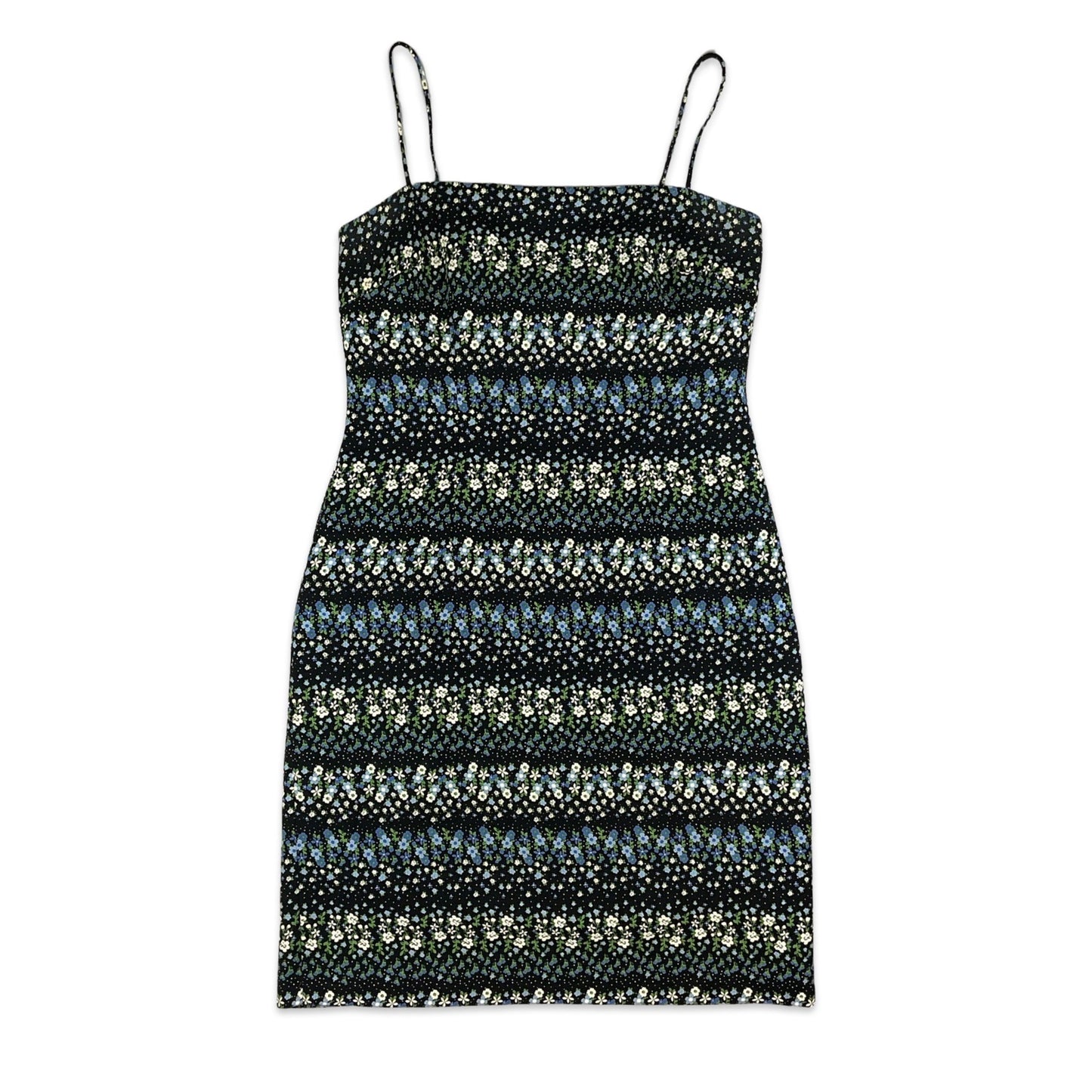 90s Floral Fitted Dress